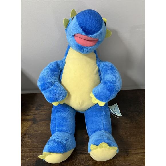 Build A Bear Blue & Yellow Dinosaur Ankylosaurus 18” Stuffed Plush ~ BAB 2018 - Picture 1 of 7